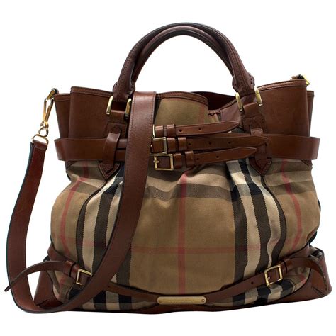 burberry nova check tote fake|burberry checked canvas tote bag.